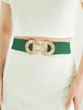 Load image into Gallery viewer, Geometric Buckle Elastic Wide Belt