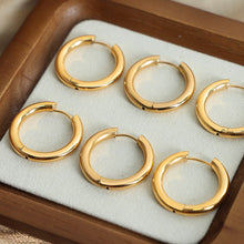 Load image into Gallery viewer, 18K Gold-Plated Huggie Earrings