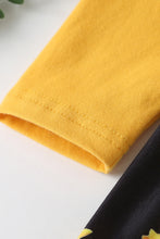 Load image into Gallery viewer, Girls Ruffle Shoulder Sunflower Pattern Dress