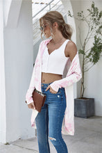 Load image into Gallery viewer, Tie-Dye Open Front Longline Cardigan