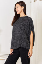 Load image into Gallery viewer, Double Take Printed Dolman Sleeve Round Neck Blouse