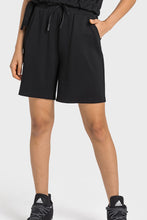 Load image into Gallery viewer, Drawstring Elastic Waist Sports Bermuda Shorts