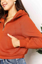 Load image into Gallery viewer, Double Take Half-Zip Long Sleeve Hoodie
