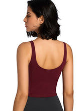 Load image into Gallery viewer, Scoop Neck Wide Strap Active Tank