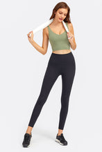 Load image into Gallery viewer, Deep V-Neck Crop Sports Bra