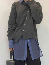 Load image into Gallery viewer, Dropped Shoulder Buttoned Cardigan