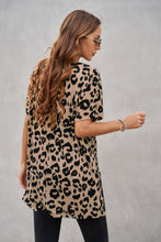 Load image into Gallery viewer, Leopard Pocketed T-Shirt Dress