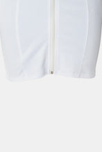 Load image into Gallery viewer, Ribbed Trim Zip Up Mini Dress