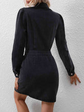 Load image into Gallery viewer, Button Down Denim Dress with Pockets