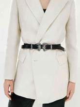 Load image into Gallery viewer, Double Buckle PU Leather Belt