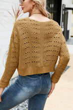 Load image into Gallery viewer, Open Front Cuffed Cropped Cardigan
