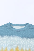 Load image into Gallery viewer, Leopard Tie-Dye Dropped Shoulder Sweatshirt