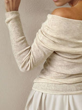 Load image into Gallery viewer, Off-Shoulder Long Sleeve Sweater