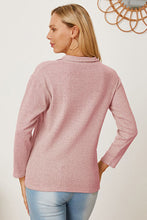 Load image into Gallery viewer, Collared Neck Dropped Shoulder T-Shirt