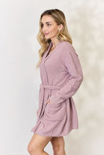 Load image into Gallery viewer, Hailey & Co Tie Front Long Sleeve Robe