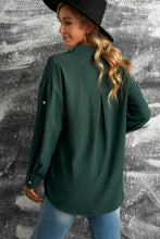 Load image into Gallery viewer, Button-Up Roll-Tab Sleeve Shirt