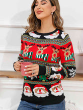 Load image into Gallery viewer, Christmas Theme Round Neck Sweater