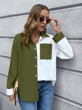 Load image into Gallery viewer, Color Block Button Down Shirt