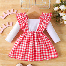 Load image into Gallery viewer, Plaid Bow Detail Long Sleeve Dress