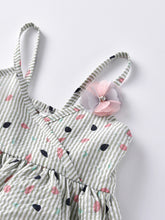 Load image into Gallery viewer, Printed Spaghetti Strap Flower Decor Dress