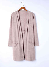 Load image into Gallery viewer, Long Sleeve Open Front Cardigan with Pocket