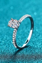 Load image into Gallery viewer, 925 Sterling Silver Inlaid 1 Carat Moissanite Ring