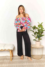 Load image into Gallery viewer, Double Take Floral Off-Shoulder Flounce Sleeve Layered Blouse