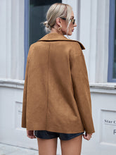 Load image into Gallery viewer, Button Front Turn-Down Collar Jacket