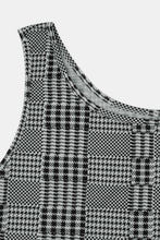 Load image into Gallery viewer, Plus Size Plaid Belted Sleeveless Dress and Contrast Duster Kimono Set