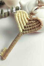 Load image into Gallery viewer, Cotton Cord Key Shape Pendant Necklace