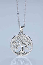 Load image into Gallery viewer, Adored 925 Sterling Silver Moissanite Tree Pendant Necklace
