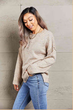 Load image into Gallery viewer, Woven Right Colorful Exposed Seam Henley Sweater