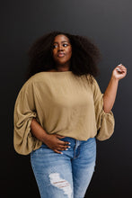 Load image into Gallery viewer, ODDI Blow Me Away Full Size Run Balloon Sleeve Blouse