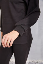 Load image into Gallery viewer, V-Neck Dropped Shoulder Top and Flare Pants Set