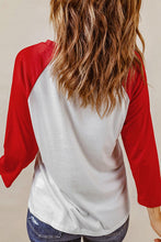 Load image into Gallery viewer, Christmas Tree Graphic Round Neck Long Sleeve T-Shirt