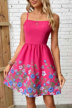 Load image into Gallery viewer, Floral Spaghetti Strap Mini Dress