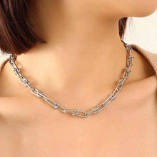 Load image into Gallery viewer, Chunky Chain Titanium Steel Necklace
