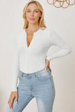 Load image into Gallery viewer, Zip Up Long Sleeve Bodysuit