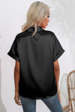 Load image into Gallery viewer, Collared Neck Short Sleeve Shirt