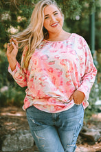 Load image into Gallery viewer, Plus Size Printed Dolman Sleeve Top