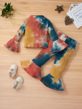 Load image into Gallery viewer, Girls Tie-dye Flared Cuff and Ankle Set