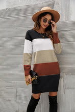 Load image into Gallery viewer, Striped Sweater Dress