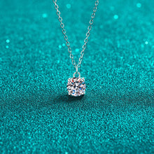 Load image into Gallery viewer, 1 Carat Moissanite 925 Sterling Silver Necklace