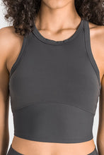 Load image into Gallery viewer, Racerback Cropped Sports Tank