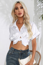 Load image into Gallery viewer, Collared Neck Short Sleeve Shirt