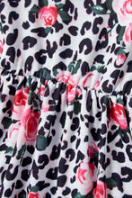 Load image into Gallery viewer, Girls Denim Top and Floral Dress Set