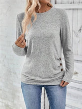 Load image into Gallery viewer, Round Neck Long Sleeve T-Shirt