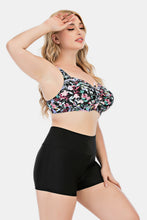 Load image into Gallery viewer, Plus Size Floral Ruched Two-Piece Swim Set