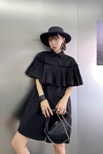 Load image into Gallery viewer, Button Down Pleated Shirt Dress