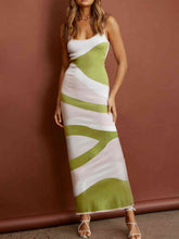 Load image into Gallery viewer, Spaghetti Strap Maxi Sweater Dress